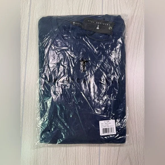 Men's True Navy Long Sleeve Tee - Picture 4 of 13